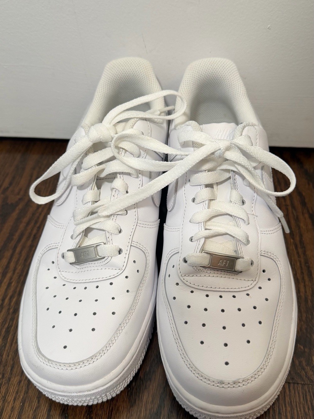 Nike White Low-Top Leather Sneakers